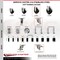 Service Caster 4 Inch 316SS Soft Rubber Swivel 1-1/8 Inch Expanding Stem Caster Set Lock Brake SCC-SS316TTLEX20S414-SRS-118-4 - alternate 3